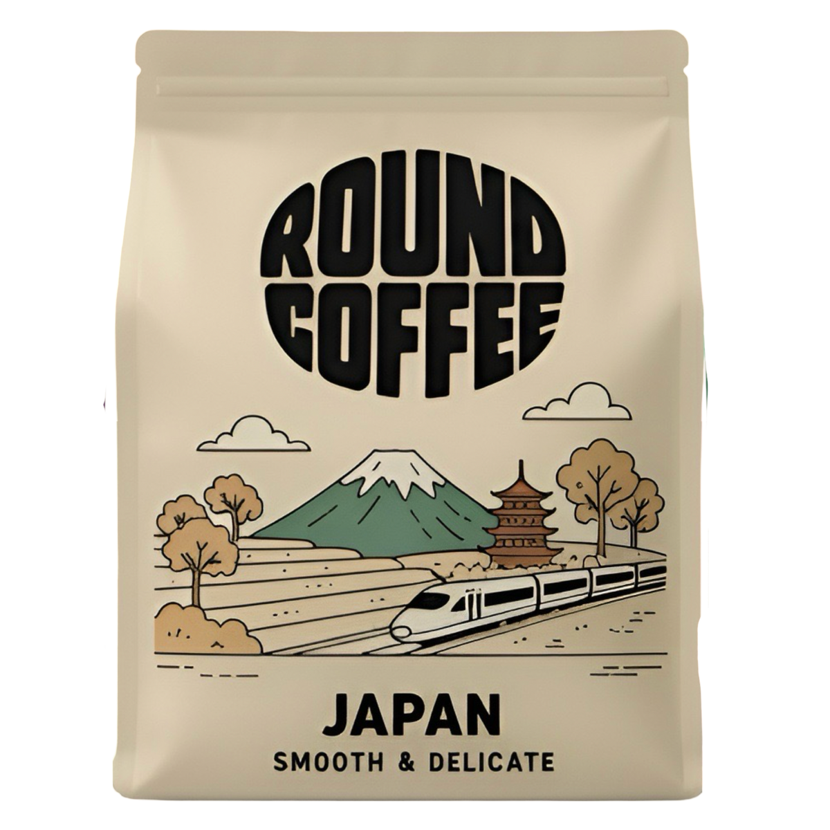 Round Coffee Japan coffee bag