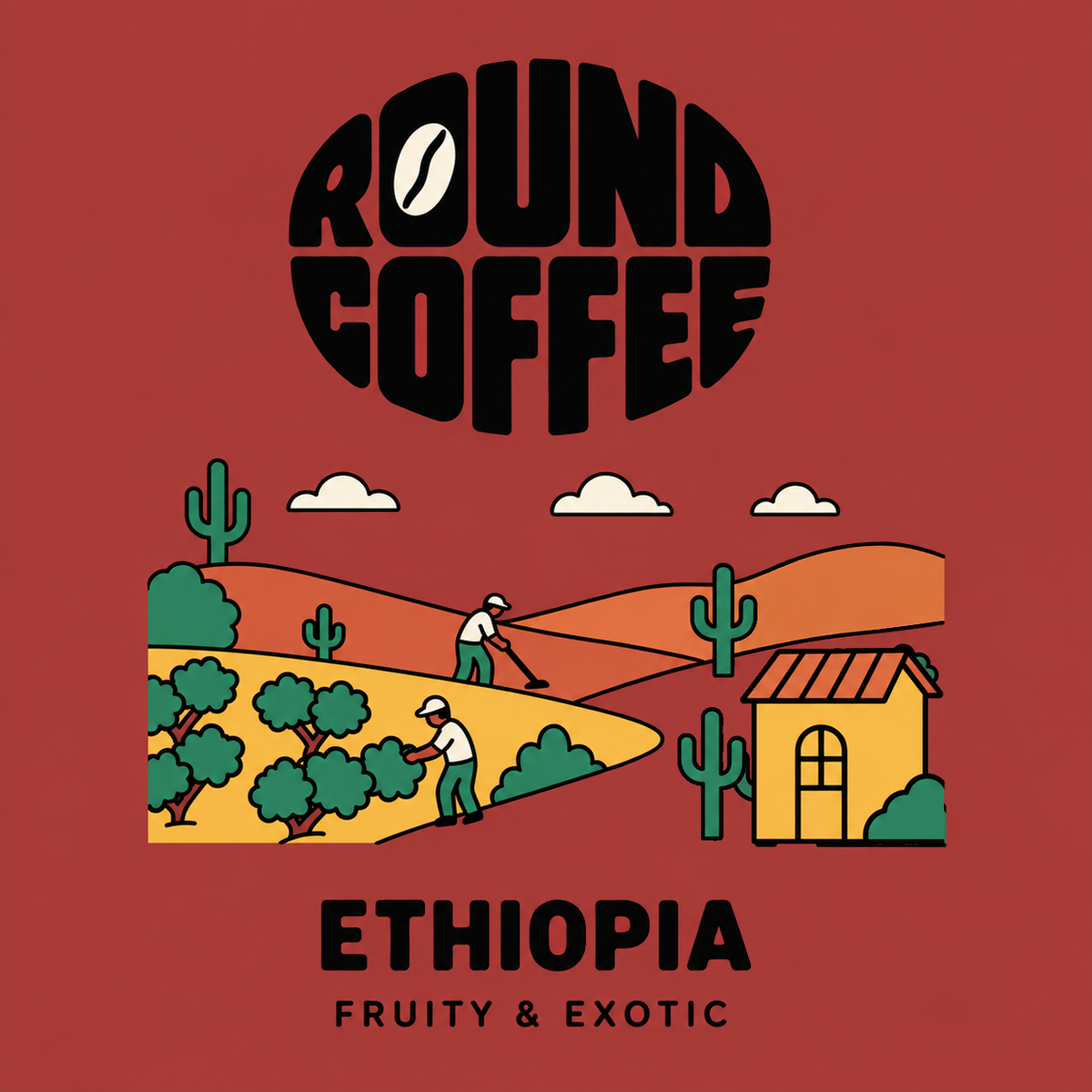 Ethiopia Desert Round Coffee artwork