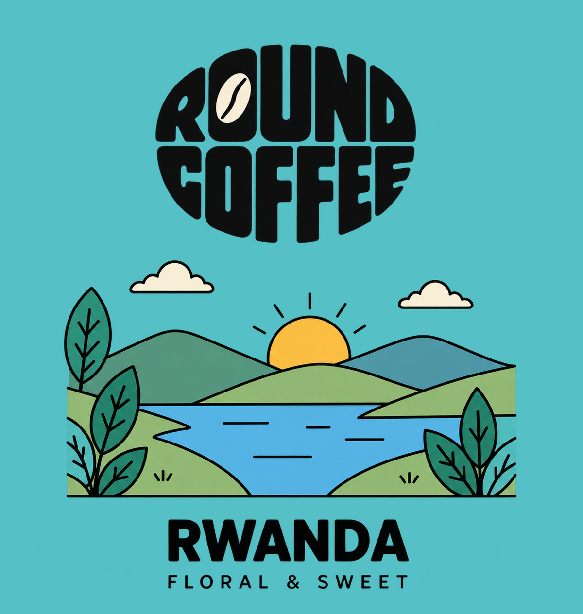 Rwanda Round Coffee artwork