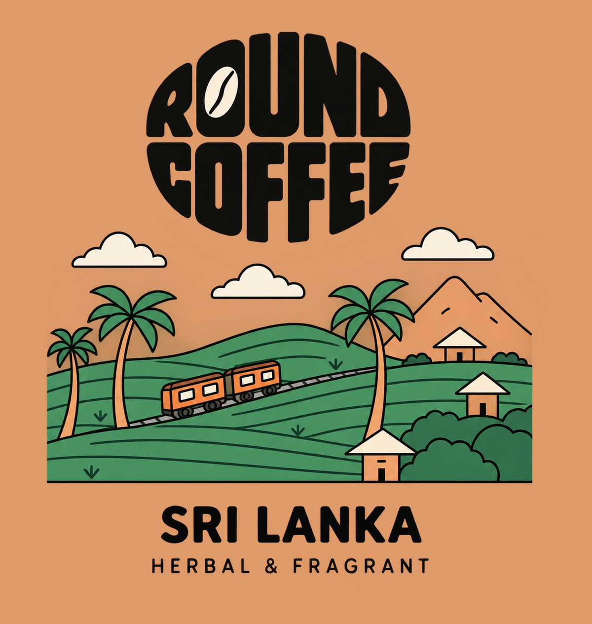 Sri Lanka Round Coffee artwork