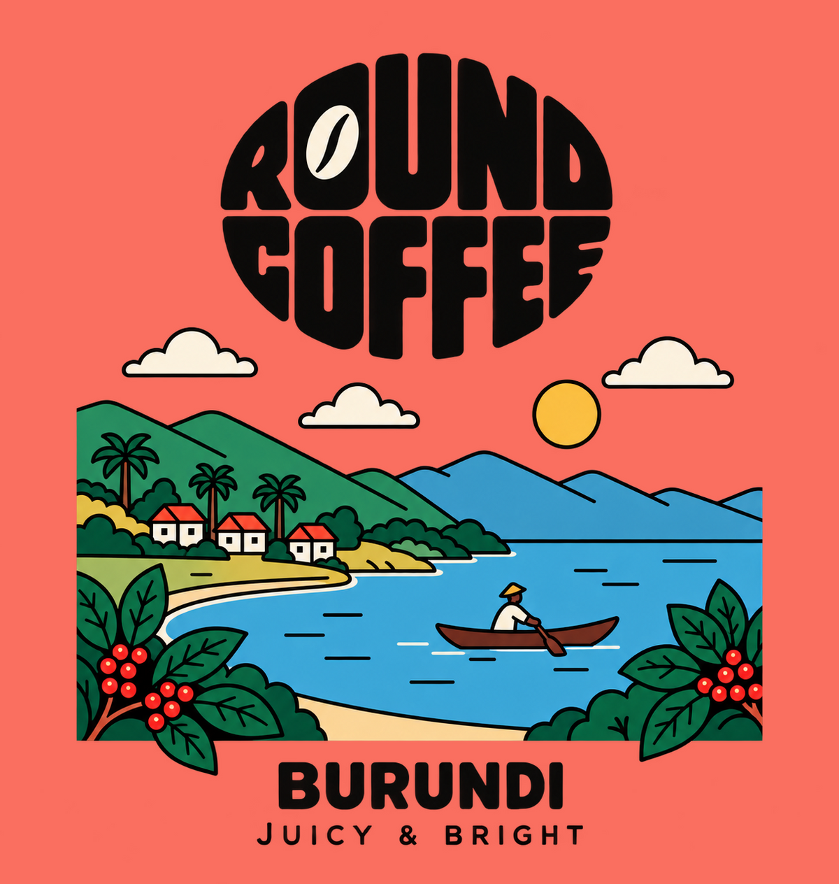 Burundi Round Coffee artwork