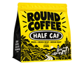 Round Coffee Half Caf yellow bag — Brazil and Mexico decaf blend
