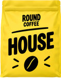 Round Coffee House yellow coffee bag